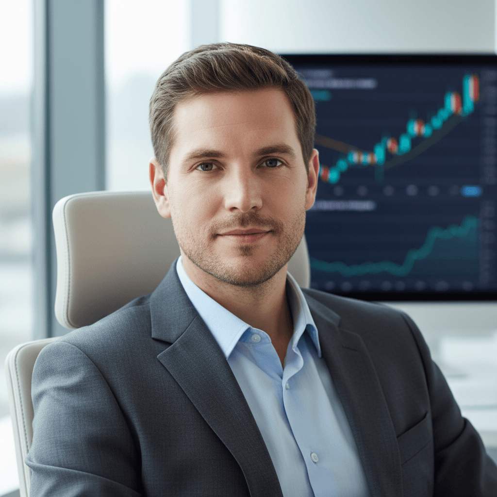 Kallet KRASSO, analyste chez HS HOLDING GROUP LLC dans son bureau de Kalispell